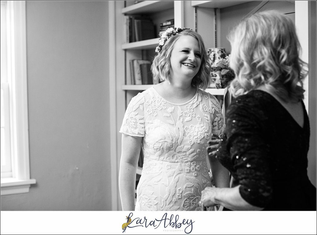 Fall Wedding at Succop Nature Park in Butler, PA Bride Getting Ready