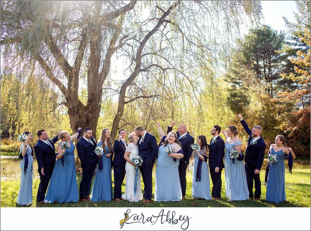 Fall Wedding at Succop Nature Park in Butler, PA Bride & Groom Portraits Post-Ceremony