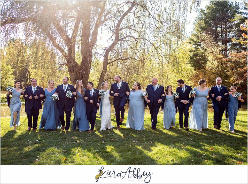Fall Wedding at Succop Nature Park in Butler, PA Bride & Groom Portraits Post-Ceremony