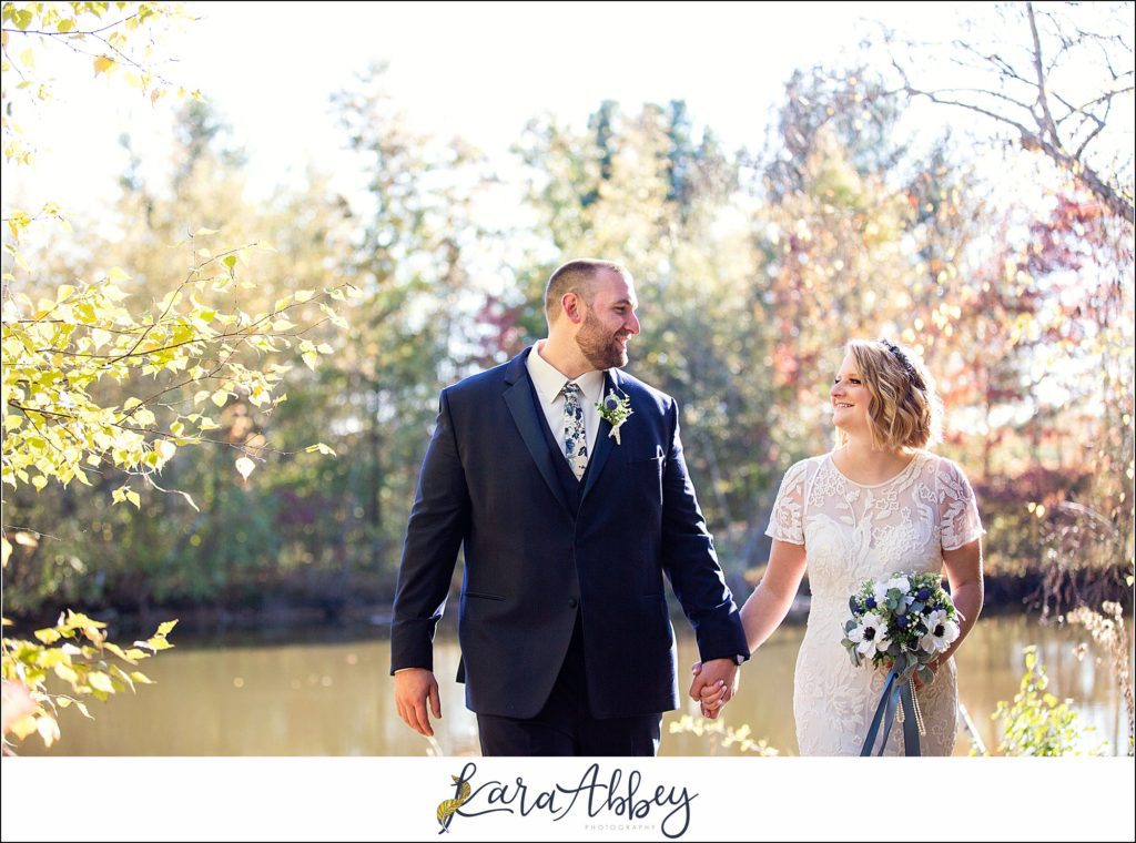 Fall Wedding at Succop Nature Park in Butler, PA Bride & Groom Portraits Post-Ceremony