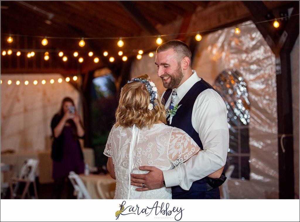 Fall Wedding at Succop Nature Park in Butler, PA Reception First Dance