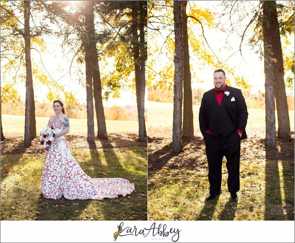 Disney-Themed Fall Wedding at Celebrations Bar Banquet and Grill in Imperial PA Golden Hour Bridal Party Portraits