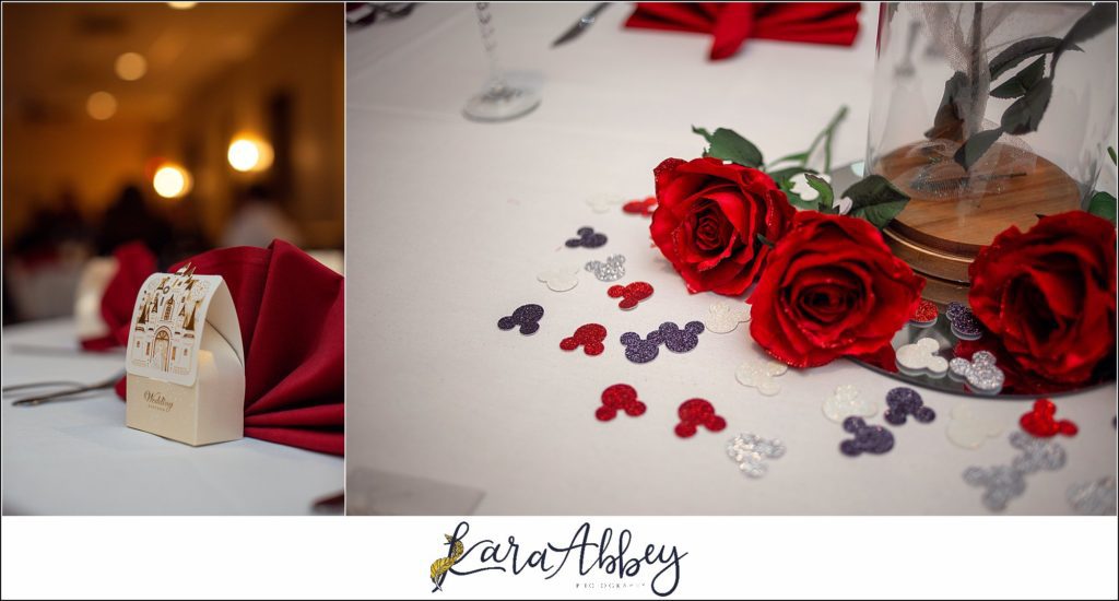 Disney-Themed Fall Wedding at Celebrations Bar Banquet and Grill in Imperial PA Reception Details
