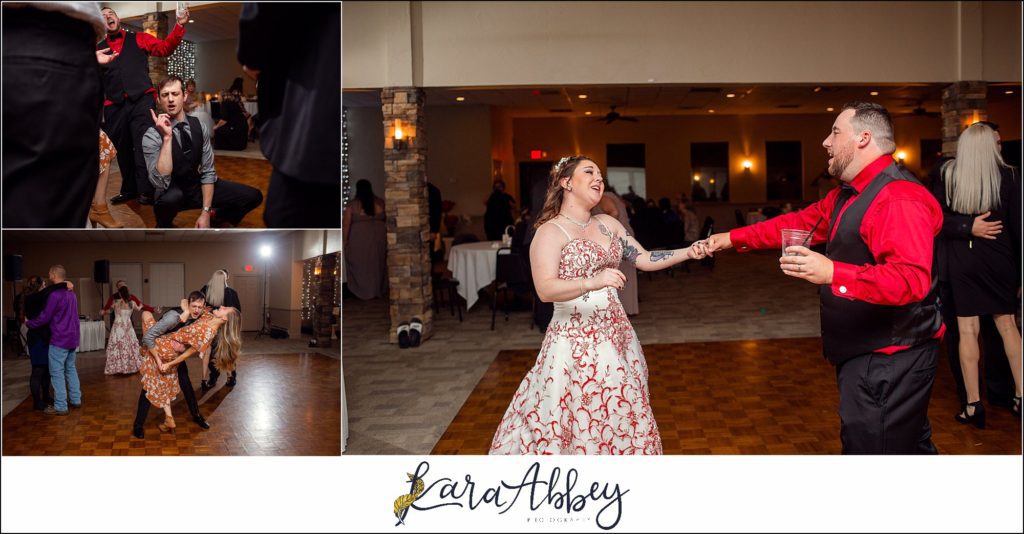 Disney-Themed Fall Wedding at Celebrations Bar Banquet and Grill in Imperial PA Reception Dances