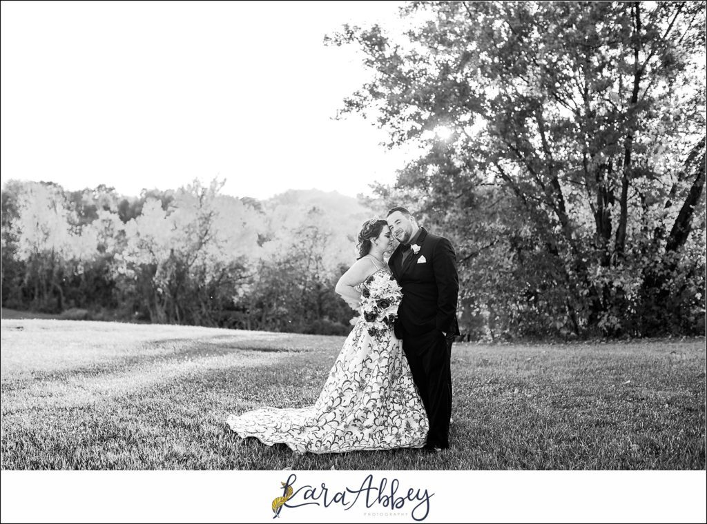 Disney-Themed Fall Wedding at Celebrations Bar Banquet and Grill in Imperial PA Golden Hour Bride & Groom Portraits