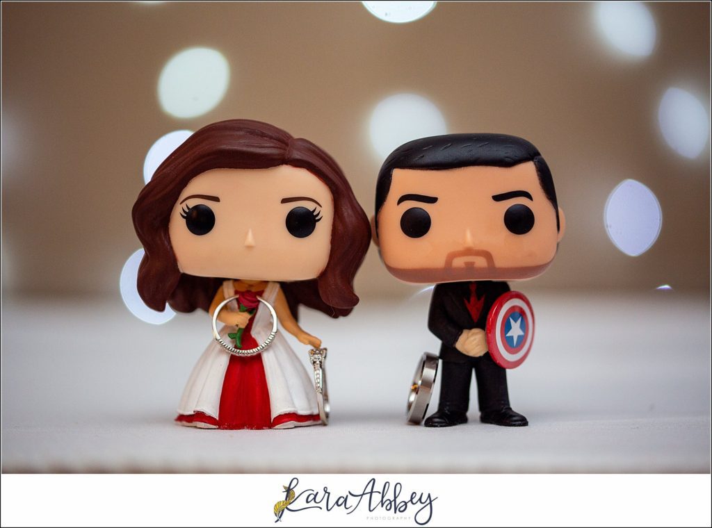 Disney-Themed Fall Wedding at Celebrations Bar Banquet and Grill in Imperial PA Reception Details Personalized POP Cake Toppers