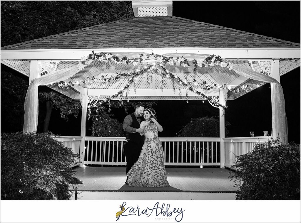 Disney-Themed Fall Wedding at Celebrations Bar Banquet and Grill in Imperial PA Night Portraits of the Bride & Groom