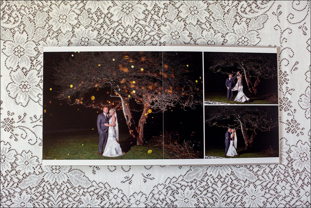 Leather Blush Album Wedding Heirloom by Irwin PA Photographer