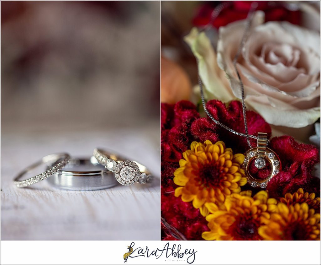 Cranberry Fall Wedding - Bridal Details in Bride's Grandma's House in Brownsville, PA