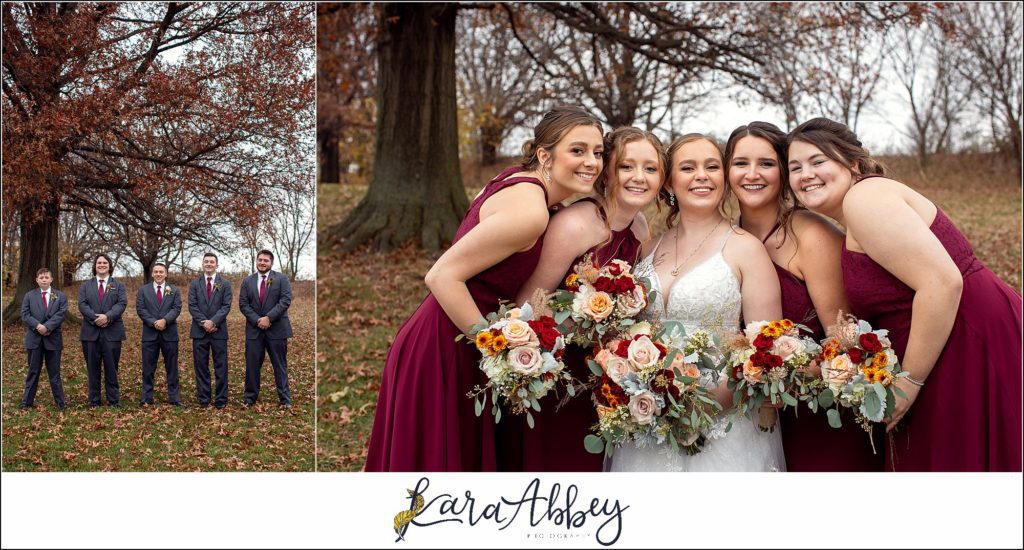 Cranberry Fall Wedding Portraits at Jacobs Creek Park in Mt. Pleasant, PA