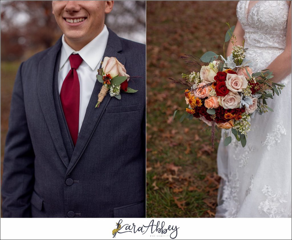 Cranberry Fall Wedding Portraits at Jacobs Creek Park in Mt. Pleasant, PA