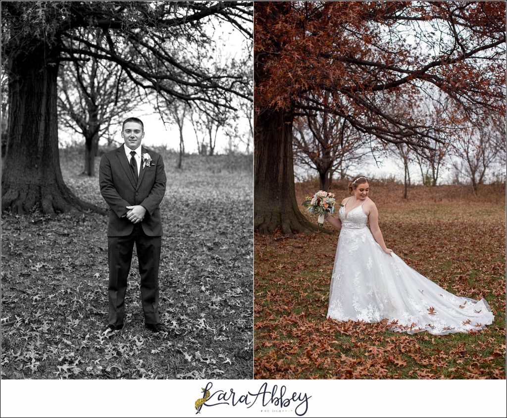 Cranberry Fall Wedding Portraits at Jacobs Creek Park in Mt. Pleasant, PA