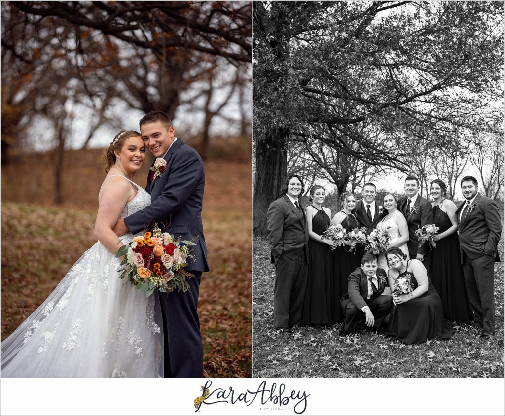 Cranberry Fall Wedding Portraits at Jacobs Creek Park in Mt. Pleasant, PA
