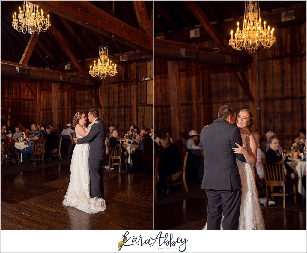 Cranberry Fall Wedding at Bell's Banquets in Mt. Pleasant - Reception First Dance
