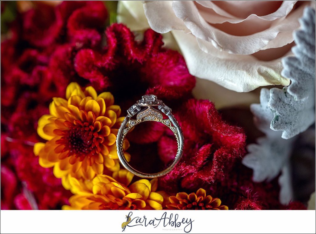 Cranberry Fall Wedding - Bridal Details in Bride's Grandma's House in Brownsville, PA