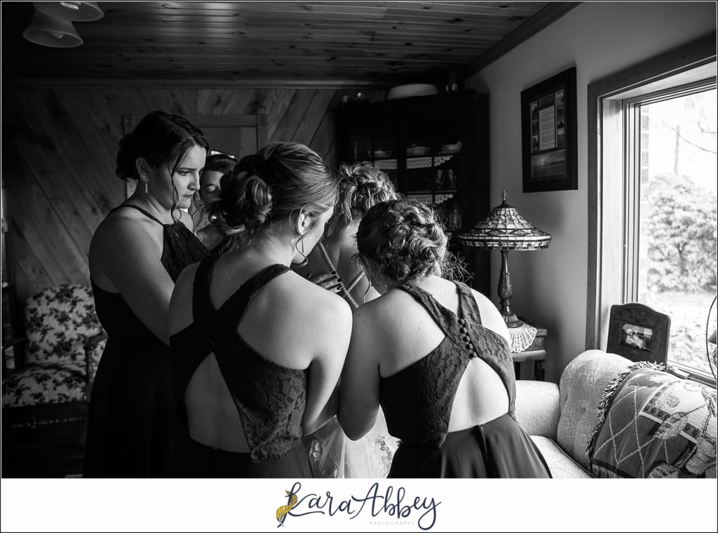 Cranberry Fall Wedding - Bride Getting Ready at Bride's Grandma's House in Brownsville, PA