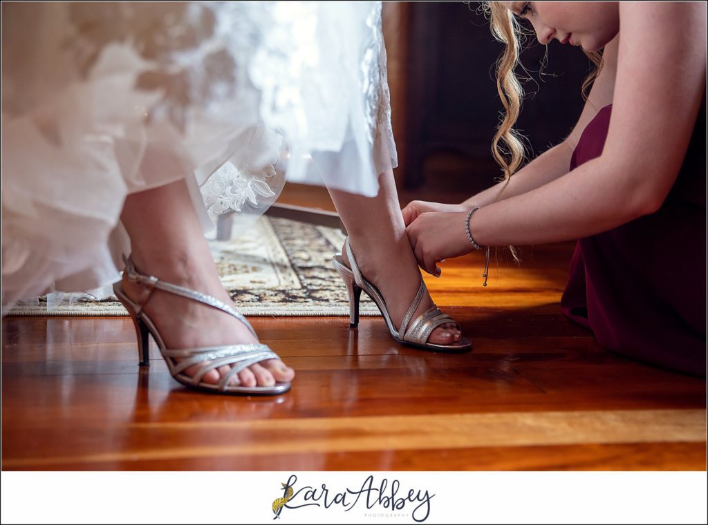 Cranberry Fall Wedding - Bride Getting Ready at Bride's Grandma's House in Brownsville, PA