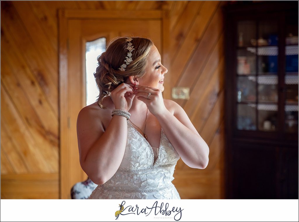 Cranberry Fall Wedding - Bride Getting Ready at Bride's Grandma's House in Brownsville, PA