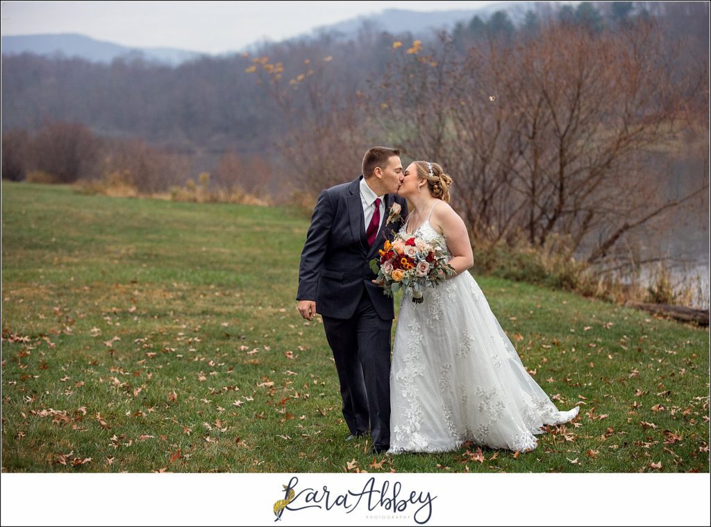 Cranberry Fall Wedding Portraits at Jacobs Creek Park in Mt. Pleasant, PA