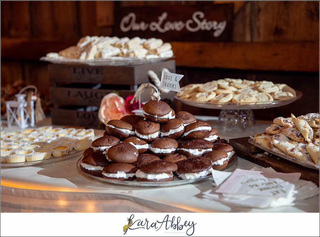 Cranberry Fall Wedding at Bell's Banquets in Mt. Pleasant - Reception Decor & Details