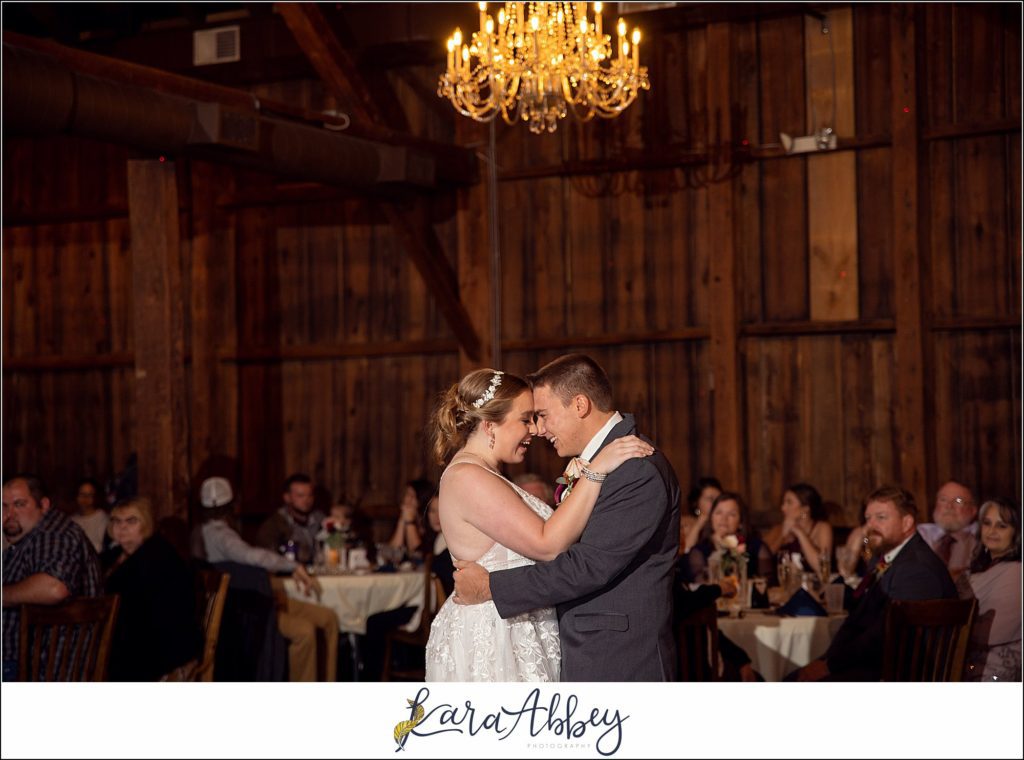 Cranberry Fall Wedding at Bell's Banquets in Mt. Pleasant - Reception First Dance