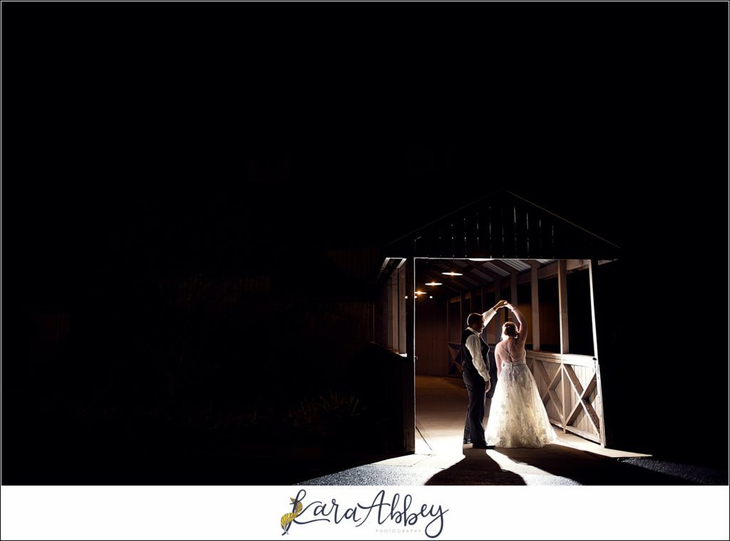 Cranberry Fall Wedding at Bell's Banquets in Mt. Pleasant - Bride & Groom Night Portraits