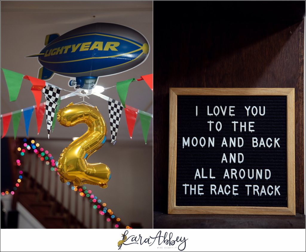 2 Year Old Cars Lightning McQueen Birthday Party at Home in Irwin PA