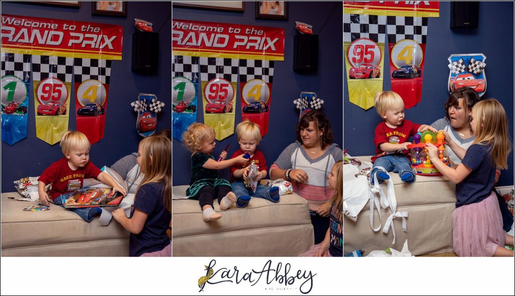 2 Year Old Cars Lightning McQueen Birthday Party at Home in Irwin PA
