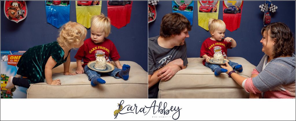 2 Year Old Cars Lightning McQueen Birthday Party at Home in Irwin PA