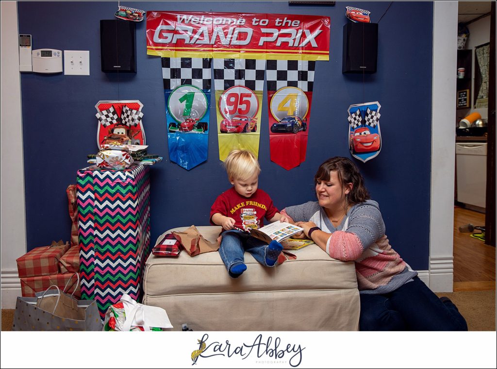 2 Year Old Cars Lightning McQueen Birthday Party at Home in Irwin PA