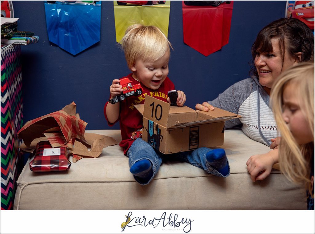2 Year Old Cars Lightning McQueen Birthday Party at Home in Irwin PA