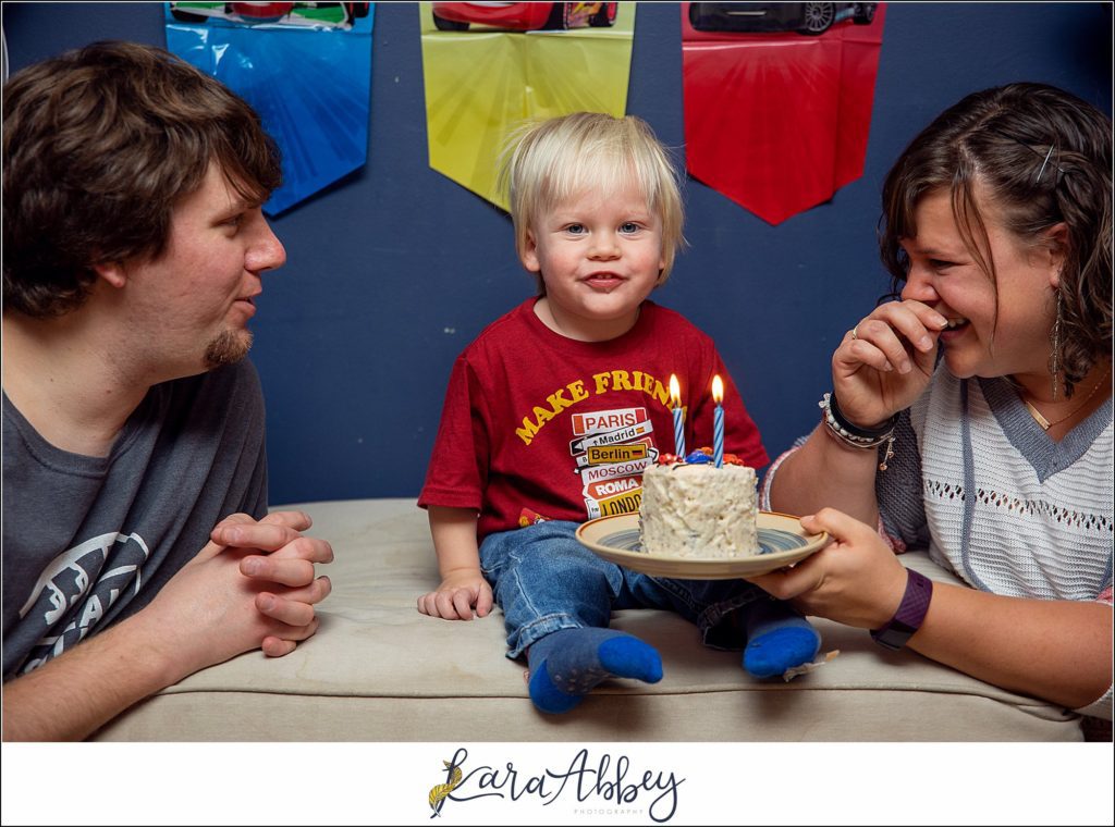 2 Year Old Cars Lightning McQueen Birthday Party at Home in Irwin PA