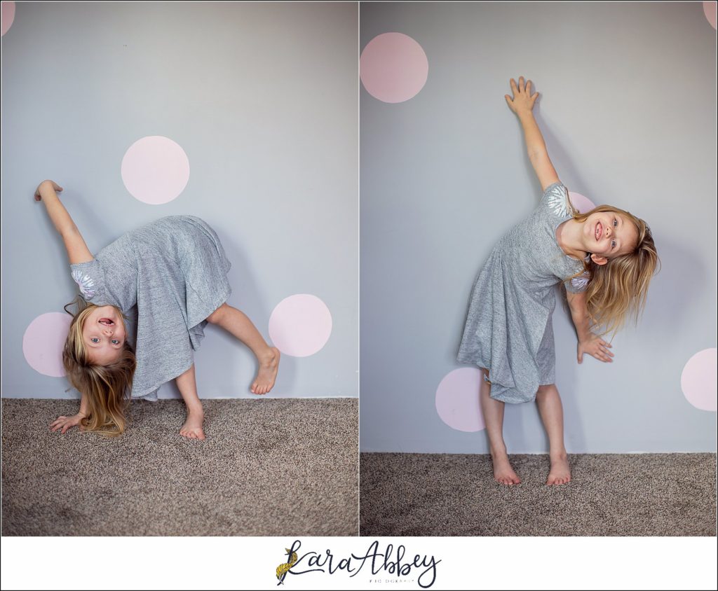Braelynn Fiona 6 Year Old Birthday Portraits in Her Bedroom in Irwin PA