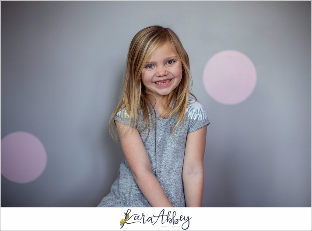 Braelynn Fiona 6 Year Old Birthday Portraits in Her Bedroom in Irwin PA