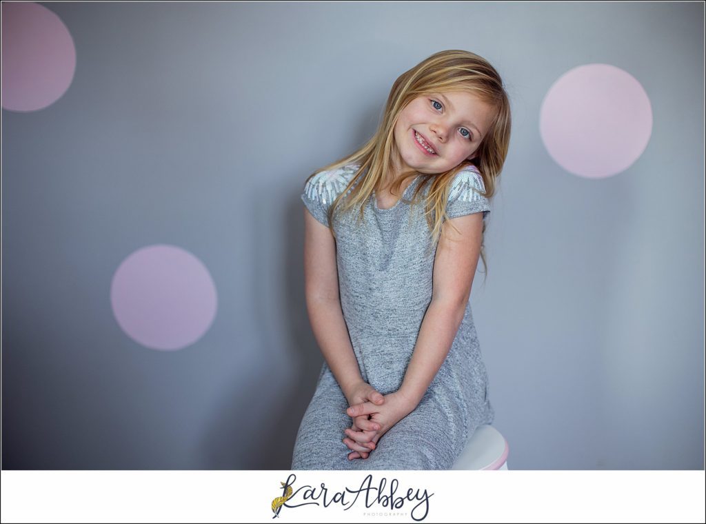 Braelynn Fiona 6 Year Old Birthday Portraits in Her Bedroom in Irwin PA