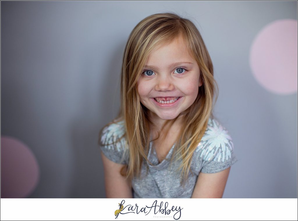 Braelynn Fiona 6 Year Old Birthday Portraits in Her Bedroom in Irwin PA