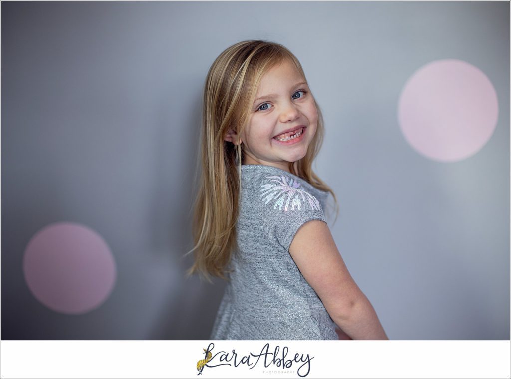 Braelynn Fiona 6 Year Old Birthday Portraits in Her Bedroom in Irwin PA