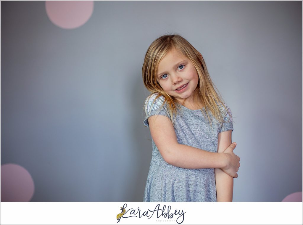 Braelynn Fiona 6 Year Old Birthday Portraits in Her Bedroom in Irwin PA