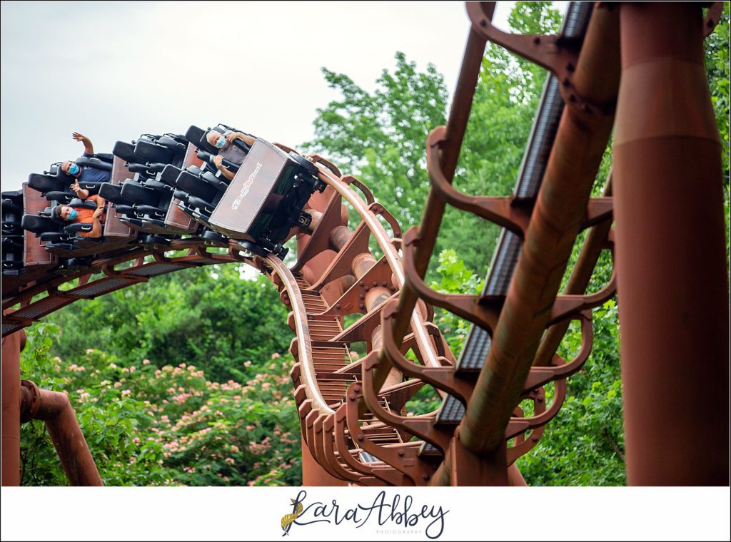 Amazing Roller Coaster Photography by Amusement Park Photographer in Pittsburgh PA