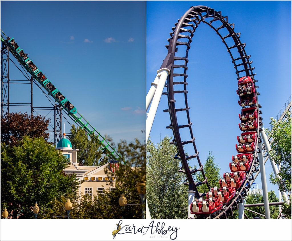 Amazing Roller Coaster Photography by Amusement Park Photographer in Pittsburgh PA