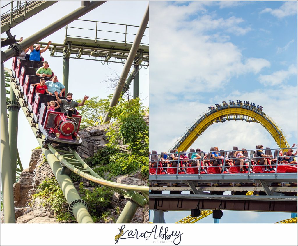 Amazing Roller Coaster Photography by Amusement Park Photographer in Pittsburgh PA
