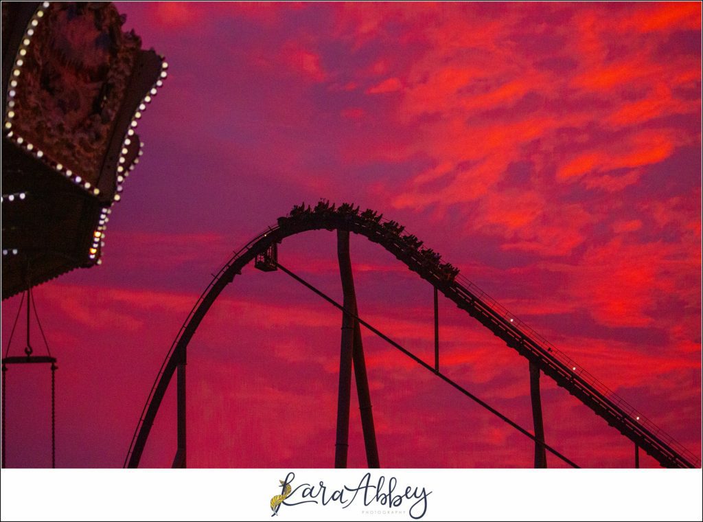 Amazing Roller Coaster Photography by Amusement Park Photographer in Pittsburgh PA