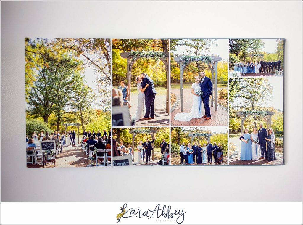 Pearlescent Blue Leather Wedding Album from Succop Nature Park Wedding