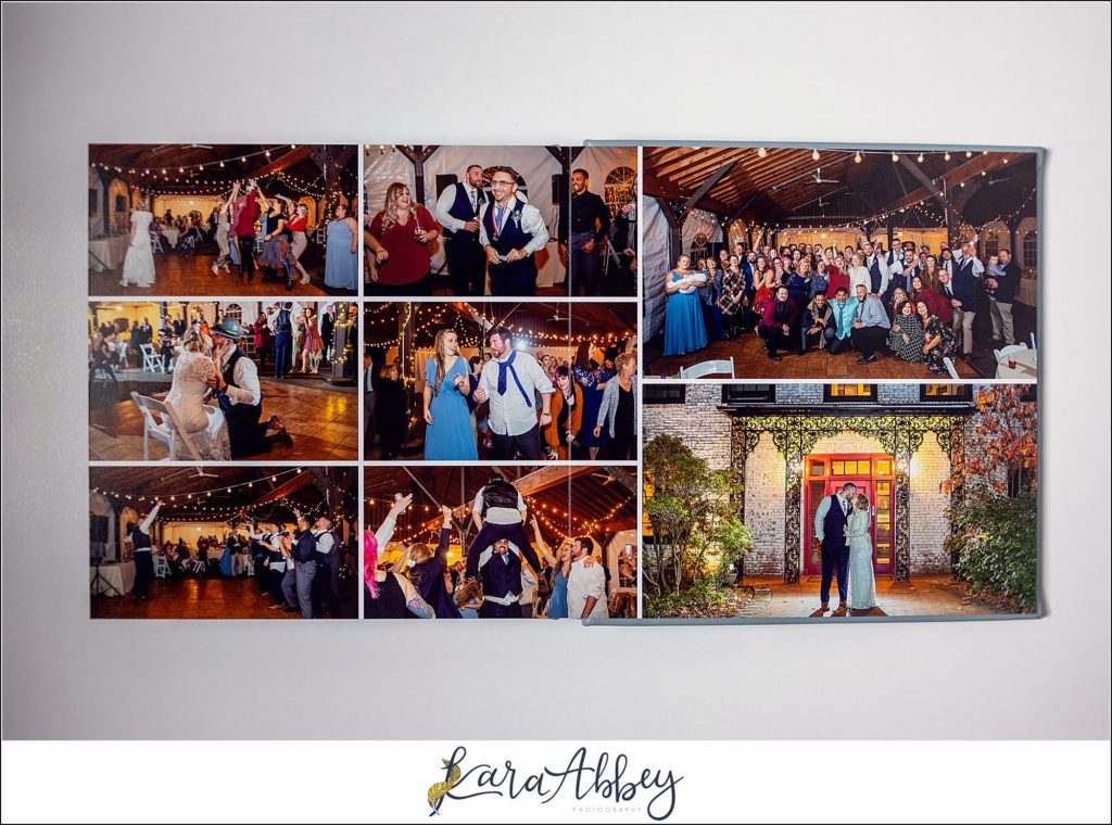 Pearlescent Blue Leather Wedding Album from Succop Nature Park Wedding