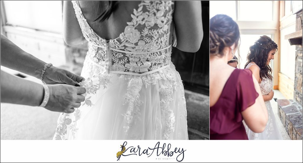 Spring Wedding Getting Ready at Hidden Valley Resort in Somerset, PA