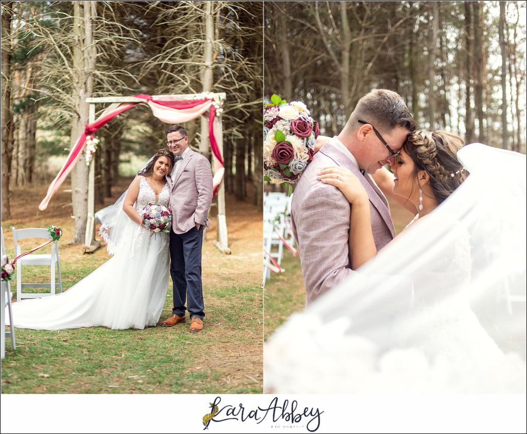 Spring Wedding at Sanaview Farms in Champion PA Bride & Groom Portraits