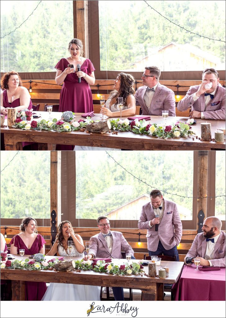 Spring Wedding Reception at Sanaview Farms in Champion PA 