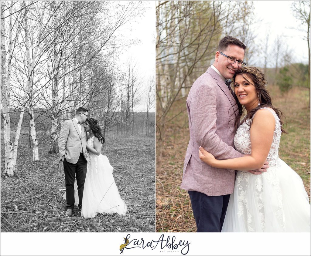 Spring Wedding at Sanaview Farms in Champion PA Bride & Groom Portraits