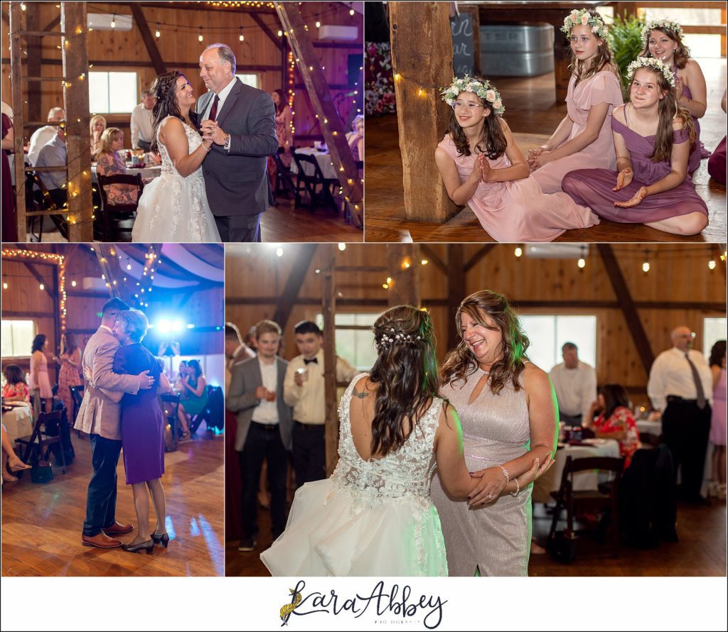 Spring Wedding Reception at Sanaview Farms in Champion PA 