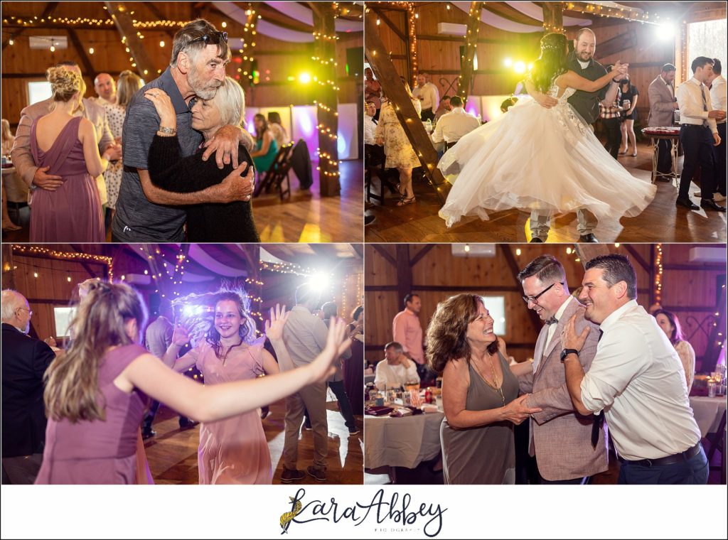 Spring Wedding Reception at Sanaview Farms in Champion PA 